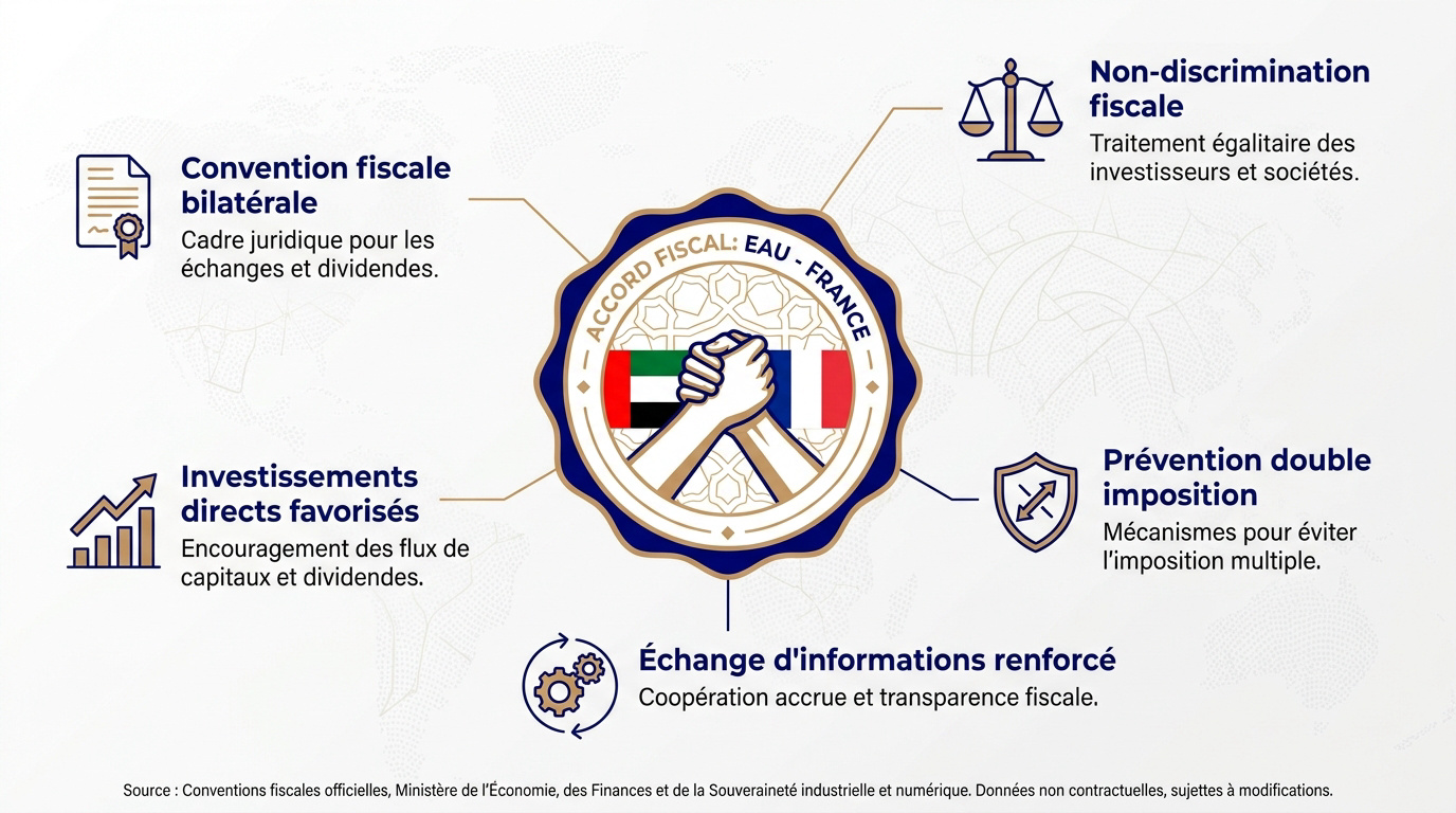 Accord fiscal entre la France et les Émirats arabes unis concernant les dividendes et investissements