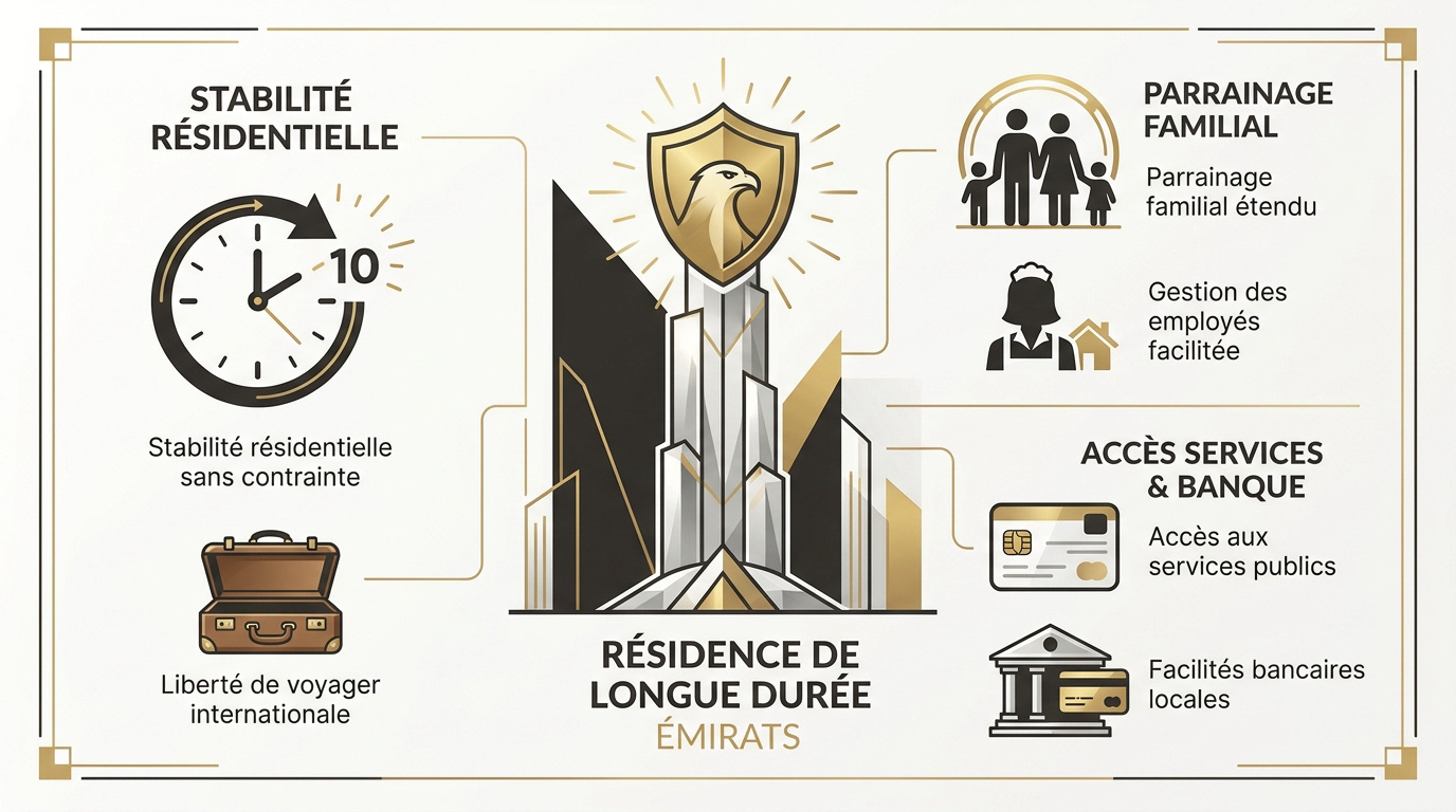 Avantages de la résidence longue durée et opportunités immobilières à Dubaï