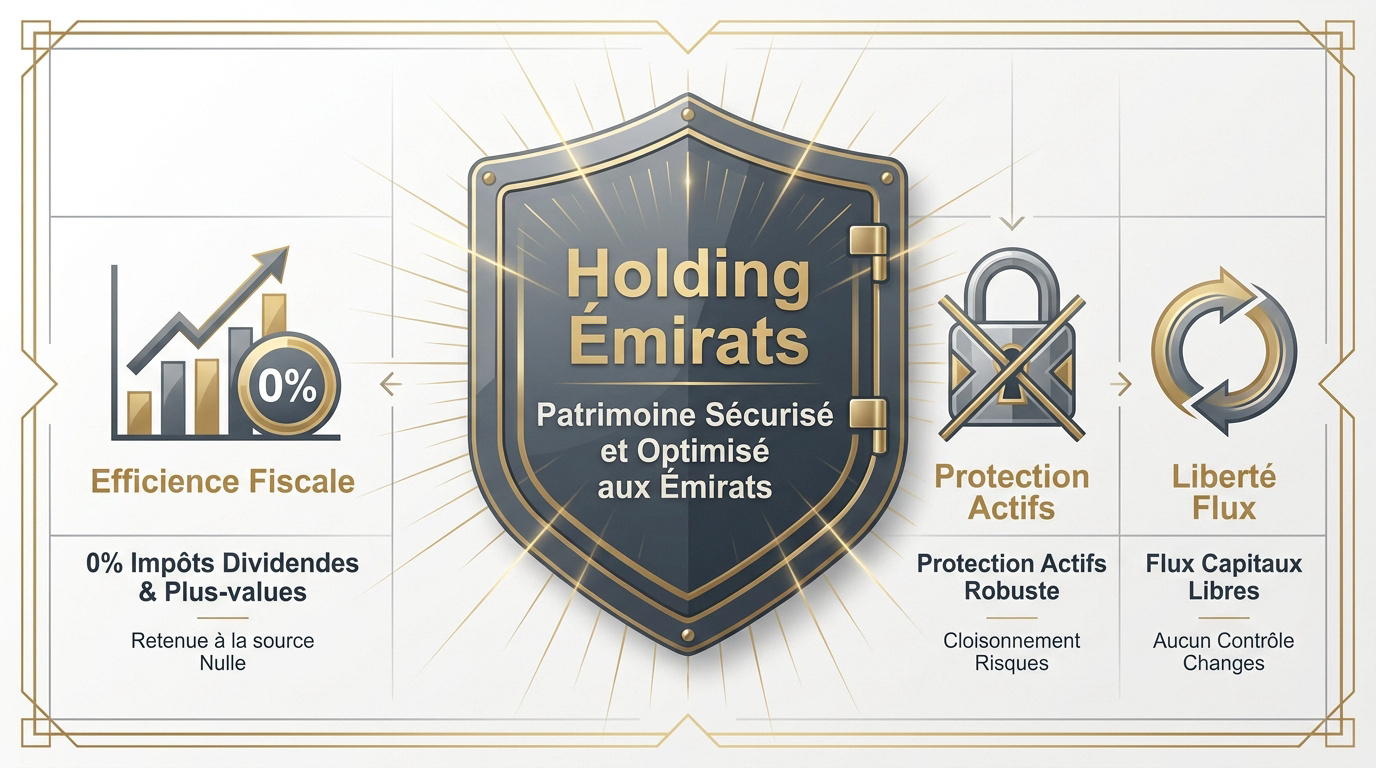 Structure de holding aux Émirats Arabes Unis pour la sécurisation du patrimoine et l'optimisation fiscale internationale