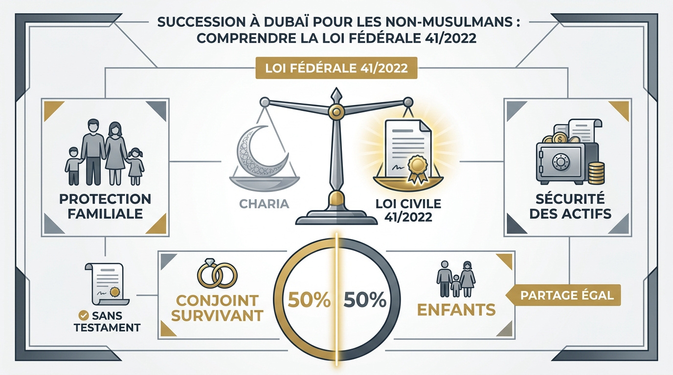 Réglementation de la succession civile pour les expatriés non-musulmans à Dubaï