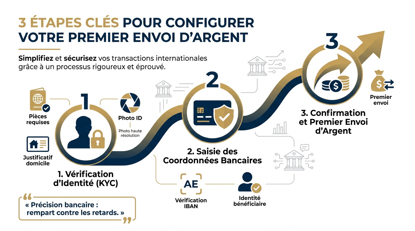 Étapes clés pour transférer des fonds vers Dubaï depuis la France