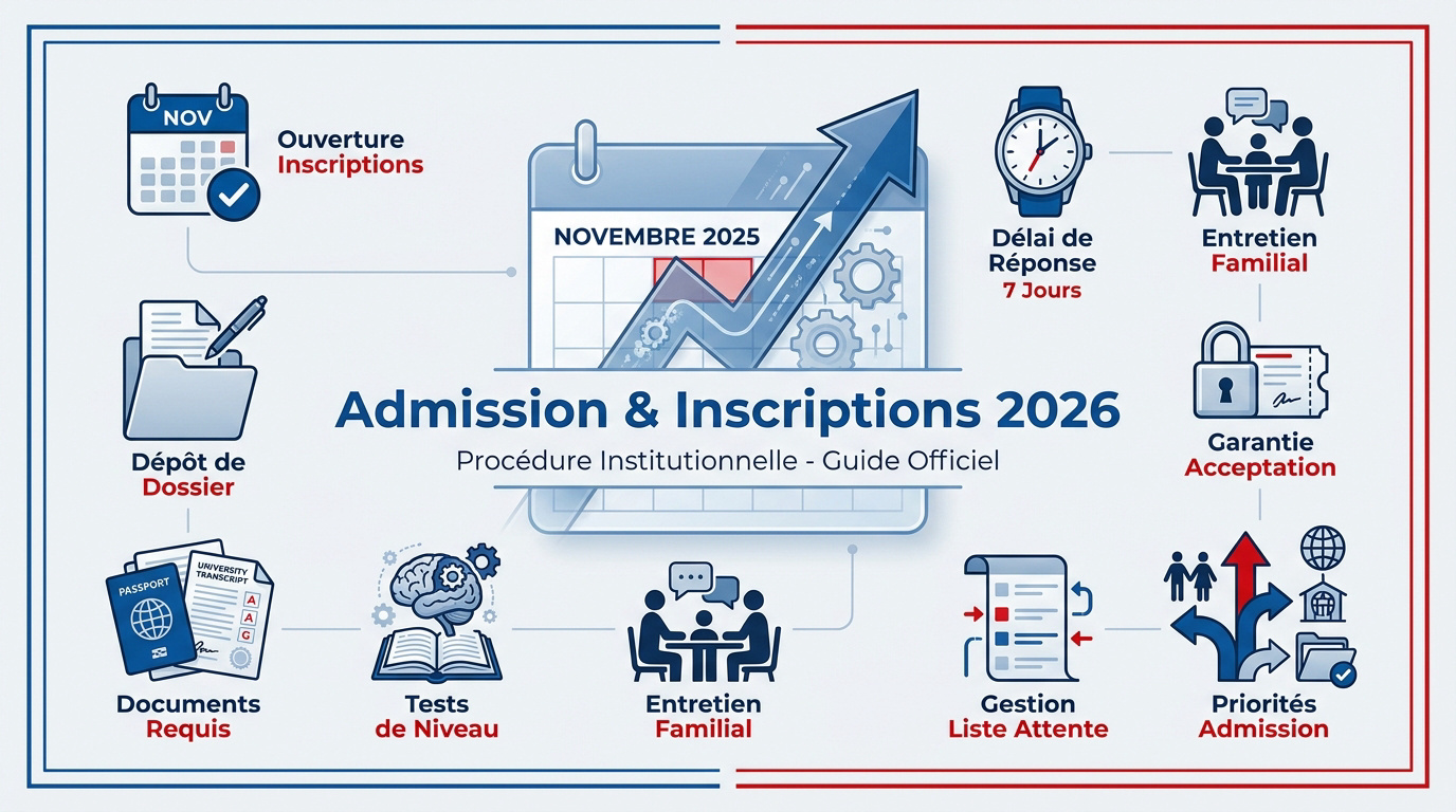 Procédure d'admission et calendrier des inscriptions dans les écoles françaises à Dubaï pour 2026