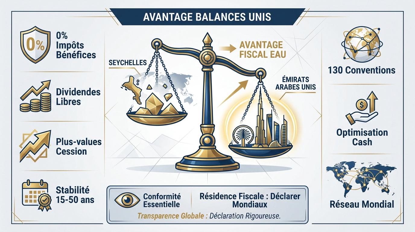 Comparaison fiscale entre les sociétés offshore à Dubaï et aux Seychelles