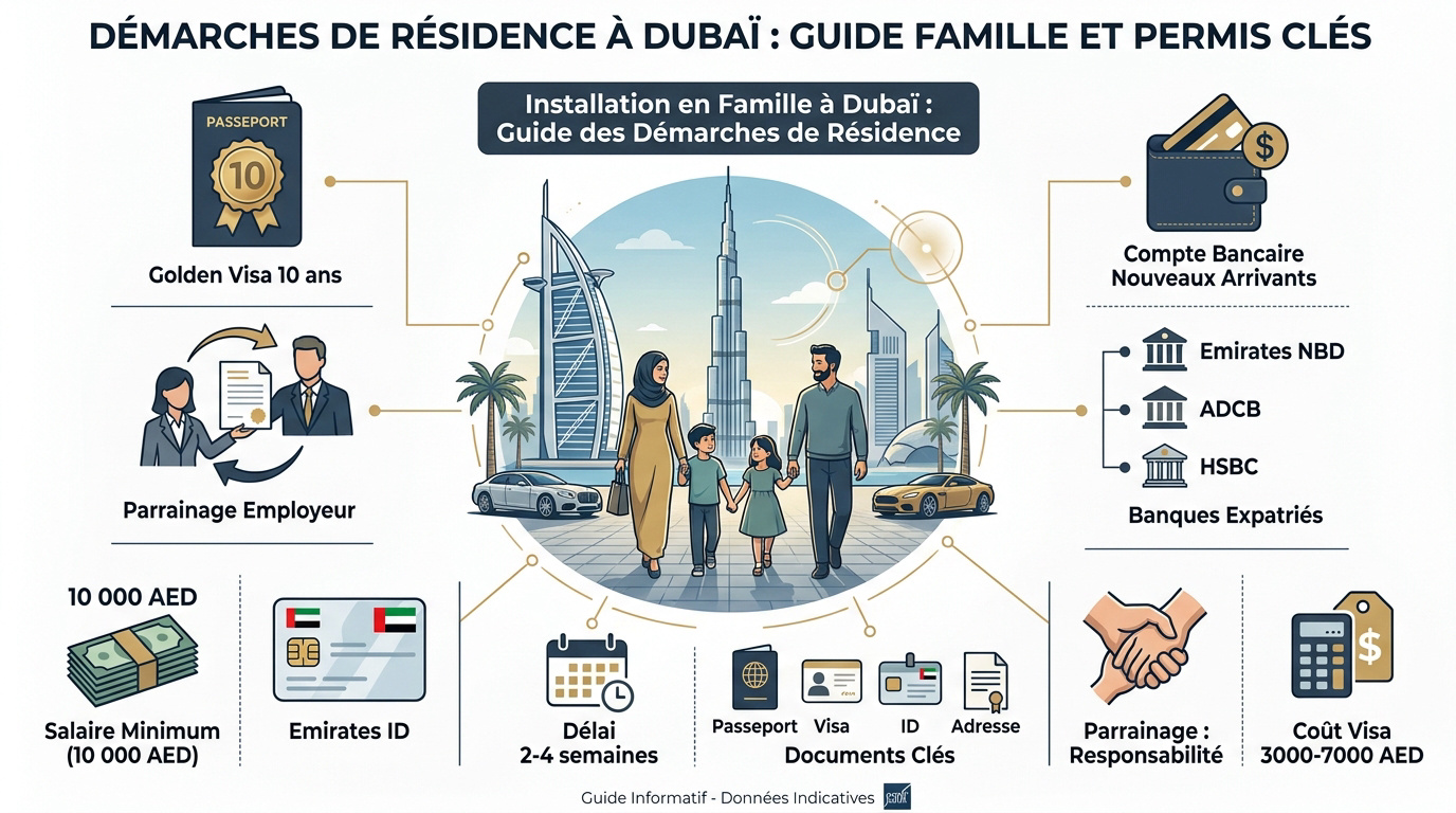 Guide des démarches de résidence et permis pour s'installer en famille à Dubaï