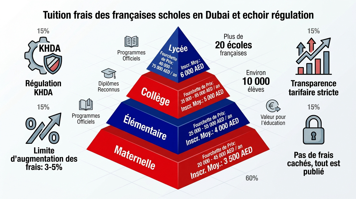 Campus scolaire moderne à Dubaï illustrant les infrastructures éducatives de haut niveau